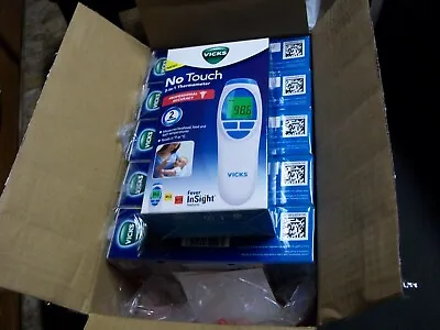 Case Of 6 New Vicks No Touch 3-in-1 Thermometer Measures Forehead Food Bath Temp • $39.95