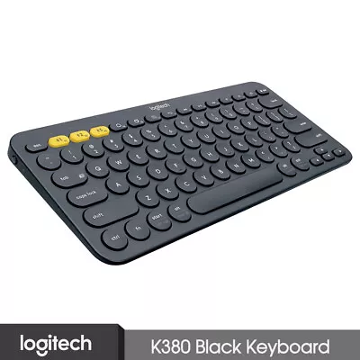 Logitech K380 Multi-Devices Bluetooth Keyboard Black For IOS Android Laptop • $77.49