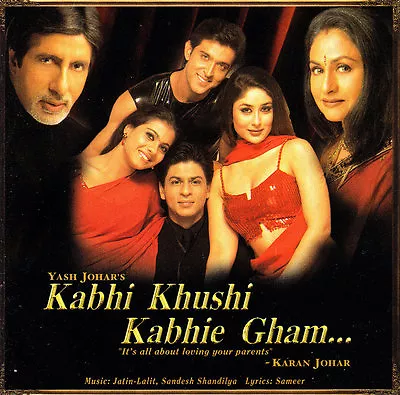 Rare-Kabhi Khushi Kabhie Gham-2001-India Original Movie Soundtrack-[6582]-CD • $35.48