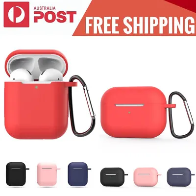 $6.95 • Buy For Apple AirPods Pro2/Pro/3 2 1 Gen Silicone Case Slim Skin AntiLost Shockproof