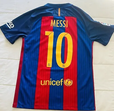 Nike FC Messi Barcelona Jersey 2016/2017 Soccer Football Shirt Mens Size  Small • $90
