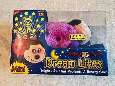 Pillow Pets Dream Lites Mini - Hot Pink Ladybug • $14.99