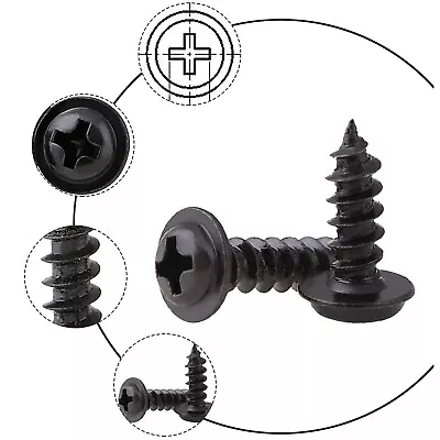 £1.43 • Buy Phillips Self-tapping Screws Flange Pan Head M1.2 - M4 Steel Black Zinc-plated