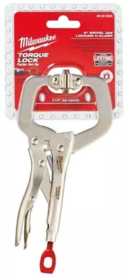 Milwaukee Torque Lock 48-22-3522 Locking C-Clamp 2-15/64 In Max 2-1/4 In D • $22.99