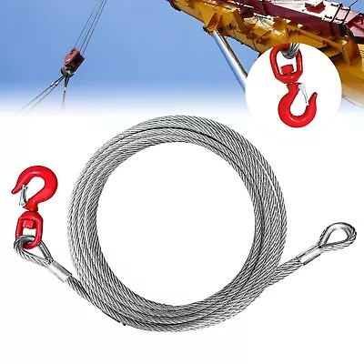 YATOINTO Galvanized Steel Winch Cable 3/8  Towing Cable Heavy Duty 13980LBS • $73.49