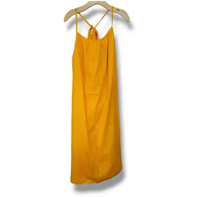 Monki Women's Yellow Trapeze Midi Cami Dress - Xl • $15.99