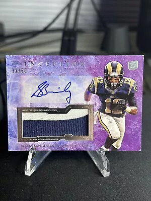 Stedman Bailey 2013 Topps Inception Rookie Jumbo Patch Autographs Purple #/50 • $17.99