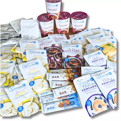 £200 • Buy 78 X Lighter Life Meal Replacements Massive Bundle Fast Pots, Bars, Cake, Shakes