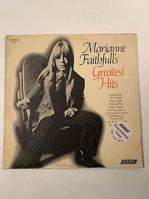 Marianne Faithfull's Greatest Hits LP London PS 547 Promotional Copy Vinyl VG+ • $7.50