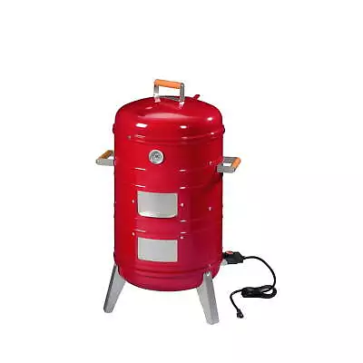 4-in-1 Electric And Charcoal Water Smoker Outdoor Camping Cooking Meat Cooker • $182.24