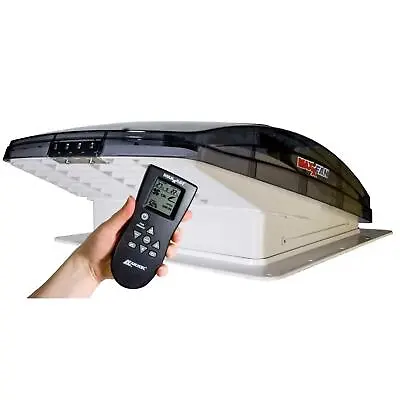 Maxxair Maxxfan Deluxe Clear Caravan Motorhome Roof Vent Remote Control Fan • $409.62