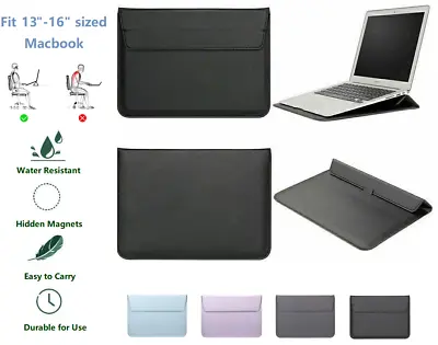 Leather Sleeve Pouch Stand Case Carry Bag For Apple Macbook Air/Pro 13/14/15/16  • £10.99
