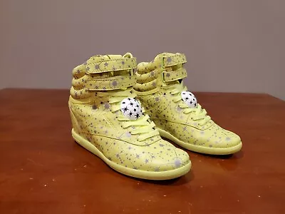 Reebok Womens Classic X Melody Ehsani Constellation Hidden Wedge Yellow Size 7 • $39.99