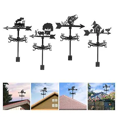 Metal Weather Vane Roof Mount Farm Scene Measuring Tools • £21.43