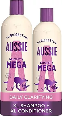 Aussie Mega Shampoo And Conditioner Set For Dry Damaged Hair Vegan Shampoo...  • £15.49