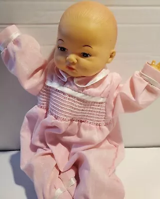 Vintage Softbody Baby Doll W Pink Outfit 14  Blue Eye Please Read • $23.99