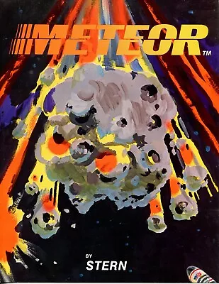 Meteor Stern Pinball - Mint Flyer/ Brochure / Ad • $24.95