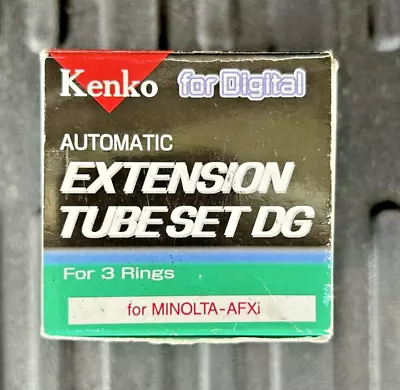 Kenko M-AF Automatic Extension Tube Set DG 12mm 20mm 36mm For Minolta-AFXi OVP 1 • $60