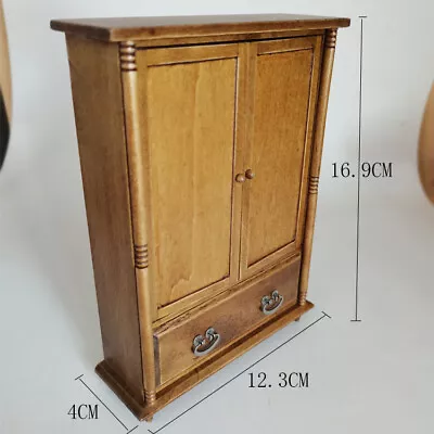 1:12 Scale Dollhouse Miniature Vintage Wardrobe Old Cabinet Victoria Furniture • $18.89