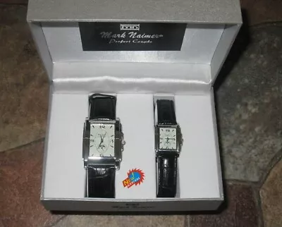 Watches Set Men Women Mark Naimer New Black Straps (Set Of 2) • $99.99