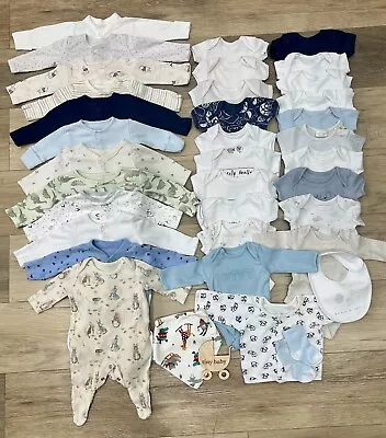 5lbs & 6lbs Premature Tiny Early Baby Boys Clothes Huge Bundle READ DESCRIPTION • £25