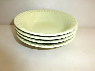 Martha Stewart MSe Green Basketweave Cereal Soup Bowl(s) Lot Of 4 • $13.99