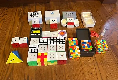 Speedcube Collection Lot - Premium Modern 3x3s Training Cubes 2x2s 4x4s 6x6  • $299