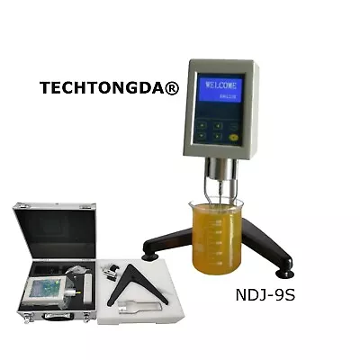 110V LCD Display NDJ-9S Rotary Viscometer Liquid Viscos Determine Machine • $520.20