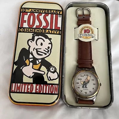 Vintage Fossil 10th Anniversary Limited Edition Mens Watch X870 Needs Battery • $21.50