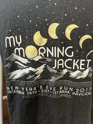 My Morning Jacket Black T-Shirt Vintage New Years Eve 2017 Tour Size Small • $18.96