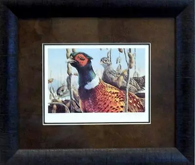 Mario Fernandez 1984 Pheasant Stamp Print Framed 18” X 15.5  • $69.95