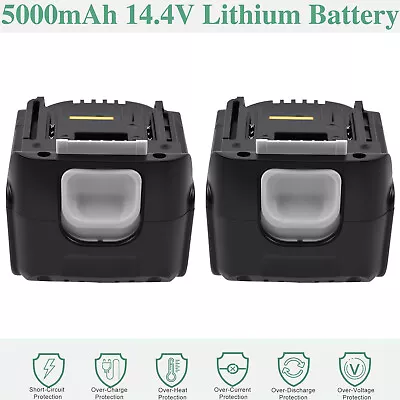 2Pcs 14.4V 5.0Ah Battery For Makita BL1450 BL1440 BL1415 JT6226 LGG1230 LGG1430 • £46.90