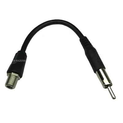 NEW F Female Jack To Motorola Plug Car Radio Antenna Coaxial Coax Cable Adapter • $9.95