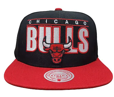 Mitchell & Ness Black/Red NBA Chicago Bulls Billboard Classic Snapback - OSFA • $24.95