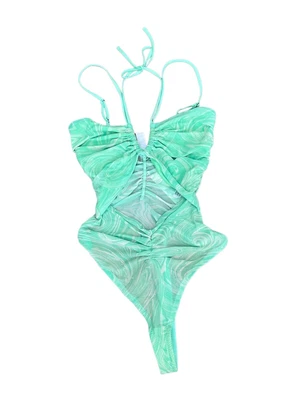 £14.99 • Buy Urban Outfitters NWT Body Suit Size S 8 10 RRP£34 Mesh Sheer Swirl Cut Out Front