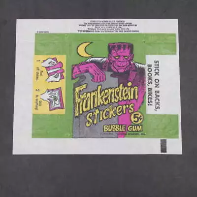 1966 Topps Frankenstein Stickers Vintage Wax Wrapper ZK36 • $19.99