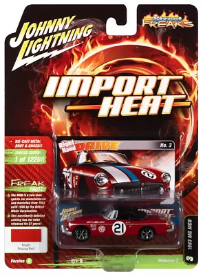 Johnny Lightning Street Freaks Import Heat 1963 MG MGB 1:64 Scale Diecast Car • $7.99