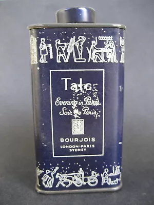 Evening In Paris Talc Bottle Borjouis London Paris Sydney Still Sealed • $69.95