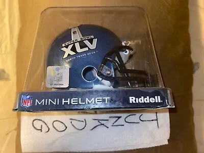 Super Bowl XLV 45 Riddell NFL Mini Helmet 3001506 Green Bay Packers Vs. Steelers • $39.99