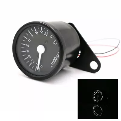 Tachometer Speedometer Gauge Instrument 12000RPM Universal Motorcycle Mounted • $25.08