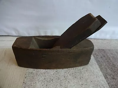  Antique Wooden Plane Cast Steel Blade Length 15 Cm  • $17.26