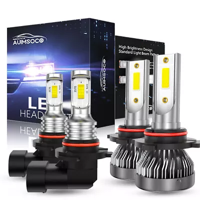 6000K Led Headlight Combo High Low Bulbs For GMC Sierra 1500 2500 3500 1999-2006 • $36.99