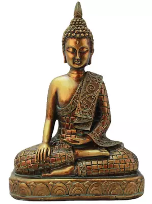 Decorative Bronze Buddha Statues Display Shelves Altars And Desks • $49.33