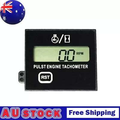 LCD Digital Motor Tachometer Chainsaw Mower Inductive Pulse Engine Tachometer • $33.26