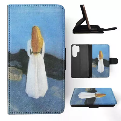 Flip Case For Samsung Galaxy|edvard Munch - Young Woman On The Shore Art • $19.95