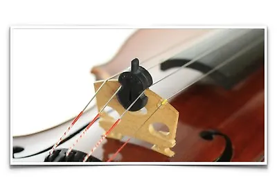 NEW Original Tourte Single Hole Black Rubber Violin Viola Mute 3/4 4/4 Size • $8.32