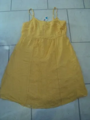 Bnwt Marks & Spencer (m&s) Indigo Collection Yellow Summer Dress  Size 14 • £9.99