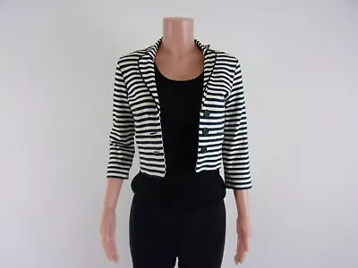 I Love H81 'SOFT' 3-Button Light Jacket      SIZE: S/P      BLUE & WHITE STRIPE  • $4.16