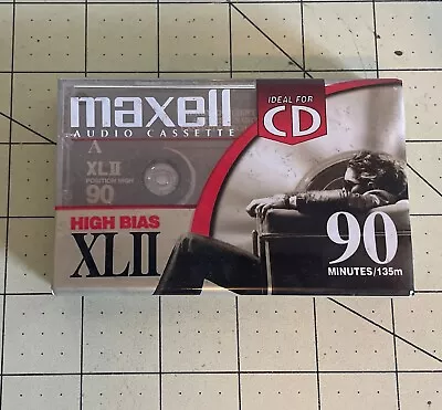 Maxell XLII 90 Minutes High Bias Blank Cassette Tape NEW SEALED • $8.99