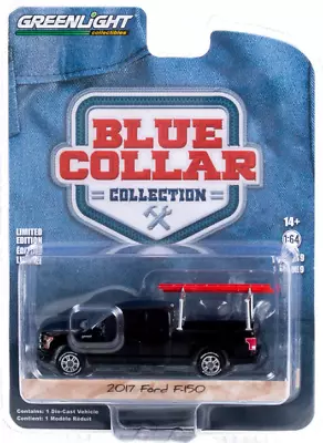 Greenlight 35200 1/64 Blue Collar Series 9 2017 F-150 W/Ladder Rack • $9.99